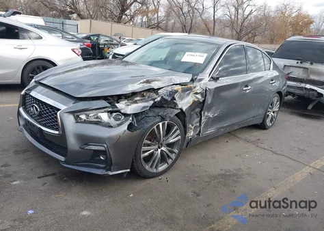 2019 Infiniti Q50 3.0T Luxe/3.0T Signature Edition/3.0T Sport from USA, damaged, VIN JN1EV7AR2KM592917